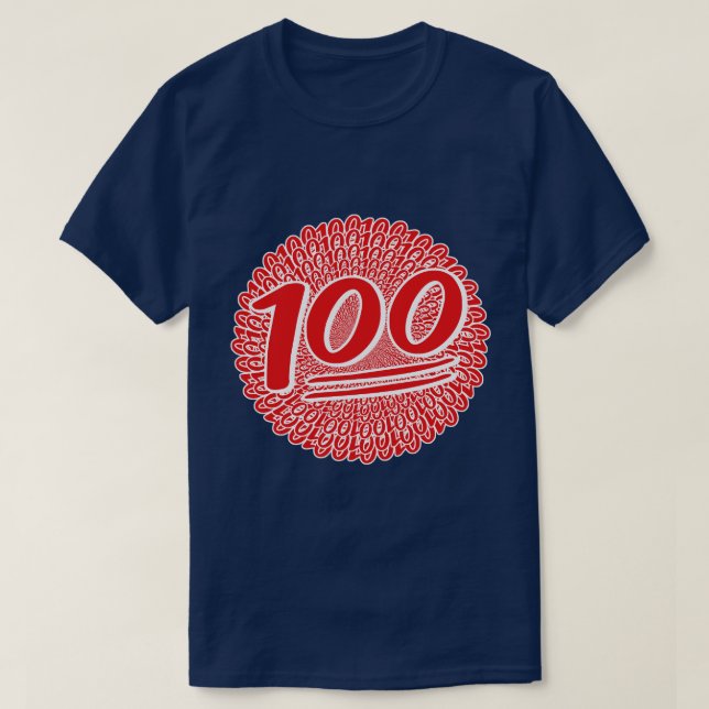 Camiseta Mantendo-o 100 para toda a vida (Frente do Design)