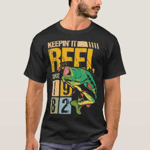 Camiseta Mantendo-O Enrolado Desde 1982 Peixes De Pesca Vin