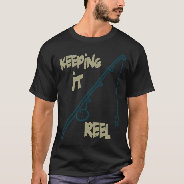 Camiseta Mantendo o Reel - Pesca (Frente)