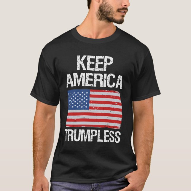 Camiseta Mantenha a América Trumpless III (Frente)