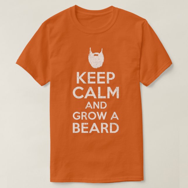 Camiseta Mantenha a barba mais tranquila com a saia clássic (Frente do Design)