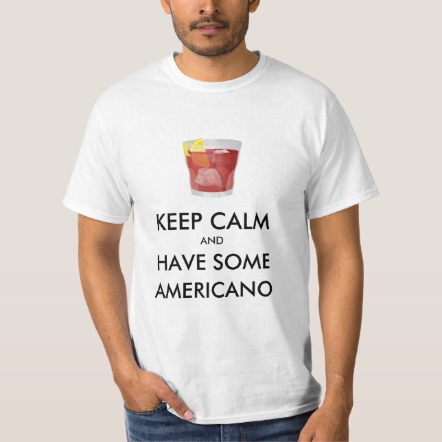 Camiseta Mantenha a Calma - Americano (Frente)
