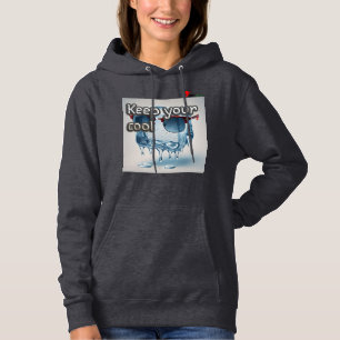 Camiseta Mantenha a Calma Cubo de Gelo Óculos Engraçados Gr
