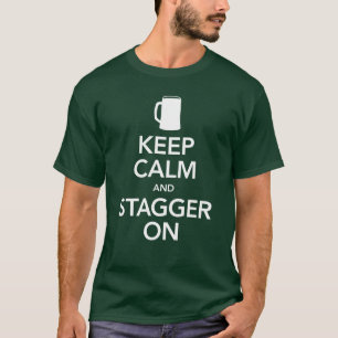 Camiseta Mantenha a calma & desconcerte sobre - o T escuro