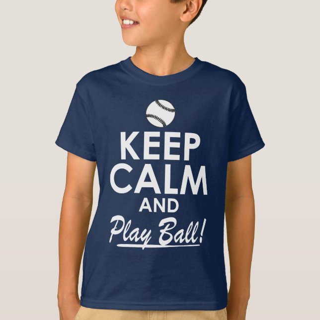 Camiseta Mantenha a calma e a bola (Frente)