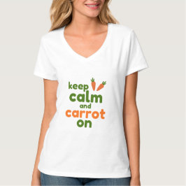 Camiseta Mantenha a Calma e a Cenoura