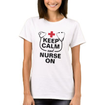 Mantenha a calma e a enfermeira personalizadas