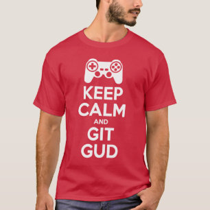 Camiseta Mantenha a calma e a GUD de Git