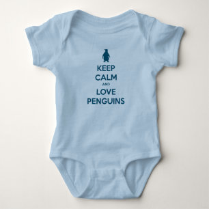 Camiseta Mantenha a calma e ame pinguins (o perto do