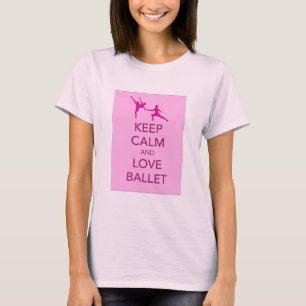 Camiseta Mantenha a Calma e Ame Presente de Impressão de Ba