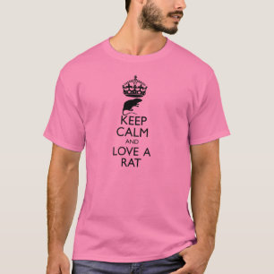 Camiseta Mantenha a calma e ame um rato
