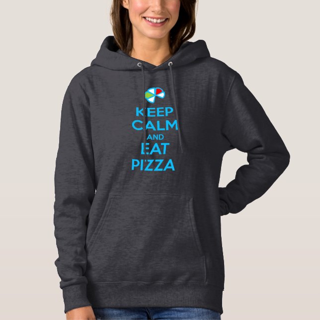 Camiseta Mantenha a Calma e Coma Pizza 1 (Frente)