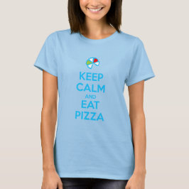 Camiseta Mantenha a Calma e Coma Pizza 1