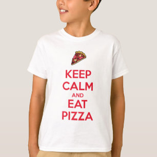 Camiseta Mantenha a Calma e Coma Pizza 2