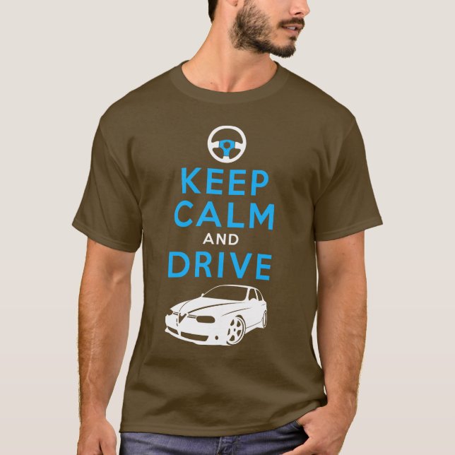 Camiseta Mantenha a calma e conduza -156 - /version2 (Frente)