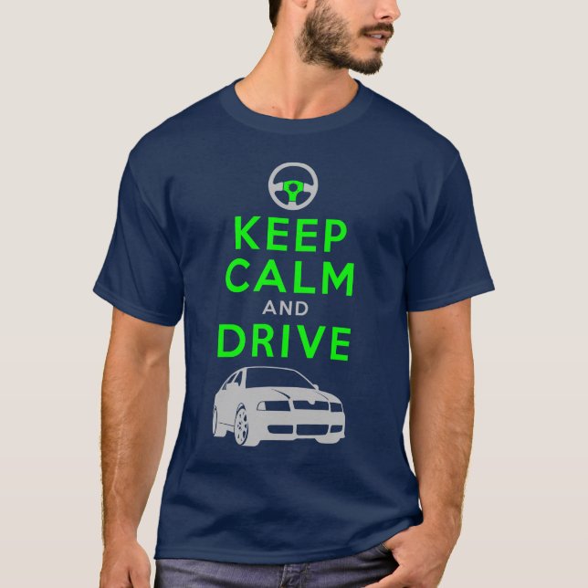 Camiseta Mantenha a calma e conduza - Octavia- /version2 (Frente)