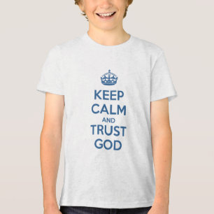 Camiseta Mantenha a Calma e Confie em Deus
