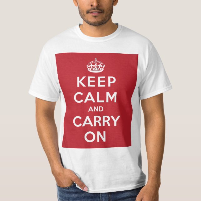 Camiseta Mantenha a calma e continue (Frente)