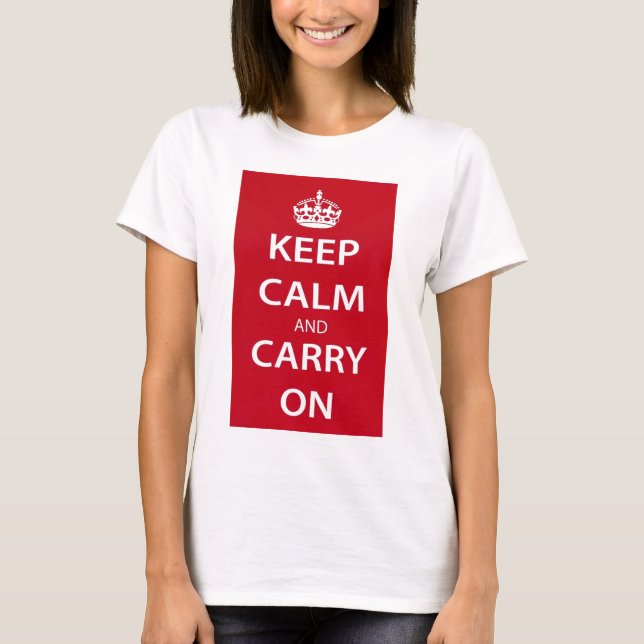 Camiseta Mantenha a Calma e Continue (Frente)