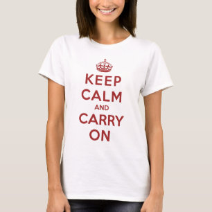 Camiseta Mantenha a calma e continue