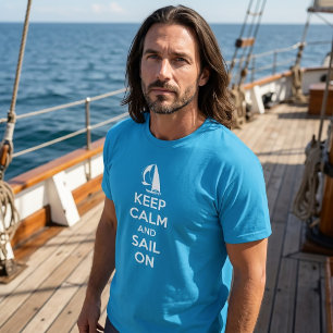 Camiseta Mantenha a Calma e Continue a Navegar