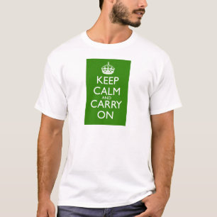 Camiseta Mantenha a calma e continue Ingleses que competem