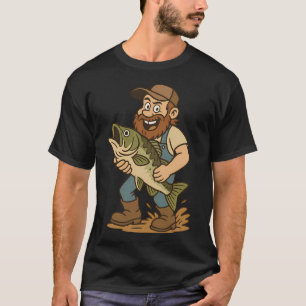 Camiseta Mantenha a Calma e Continue Pescando - Citação Div