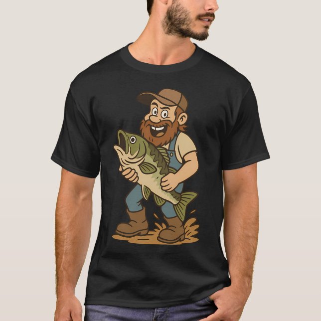 Camiseta Mantenha a Calma e Continue Pescando - Citação Div (Frente)