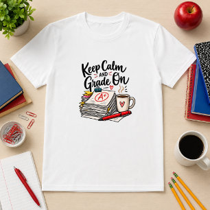Camiseta Mantenha a Calma e Corrija Professor Humor