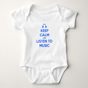 Camiseta Mantenha a calma e escute a música