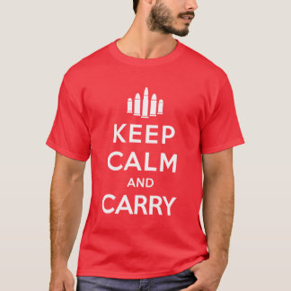 Camiseta Mantenha a calma e leve-a