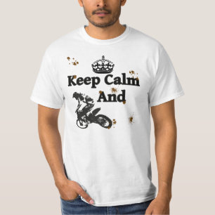 Camiseta Mantenha a calma e monte - Dirtbikes