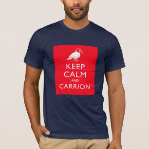 Camiseta Mantenha a calma e o cadáver