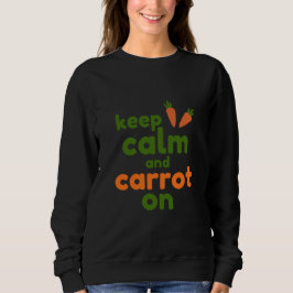 Camiseta Mantenha a Calma e o Cenoura Em Frente