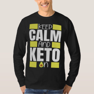 Camiseta Mantenha a Calma e o Keto no Keto Saúde Cetonica