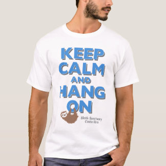 Camiseta Mantenha a calma e pendure-a no T da preguiça