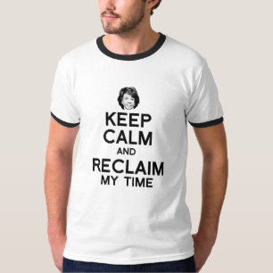 Camiseta Mantenha a calma e recupere meu tempo -