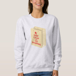 Camiseta Mantenha a Calma e Vá às Compras (saca1)