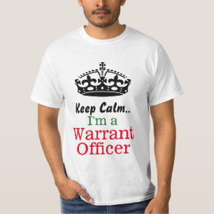 Camiseta Mantenha a calma. Eu sou um oficial de autorizaç