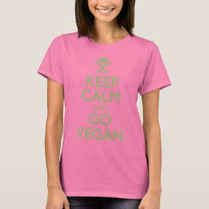 Camiseta Mantenha a calma para ir Vegan