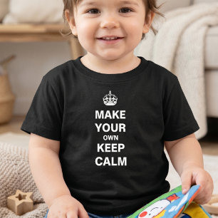 Camiseta Mantenha a calma, personalizável, Modelo