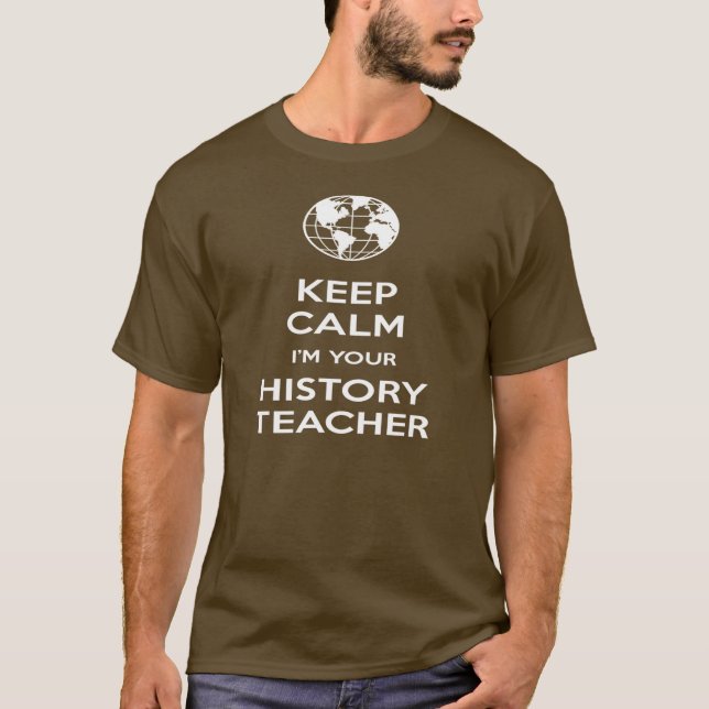 Camiseta Mantenha a calma que eu sou seu professor da (Frente)