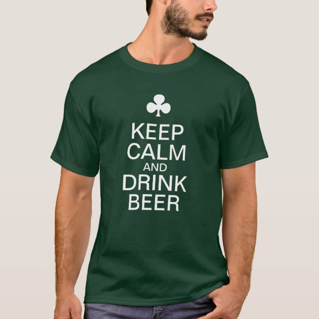Camiseta MANTENHA A CERVEJA 2 CALMA e da BEBIDA (Frente)