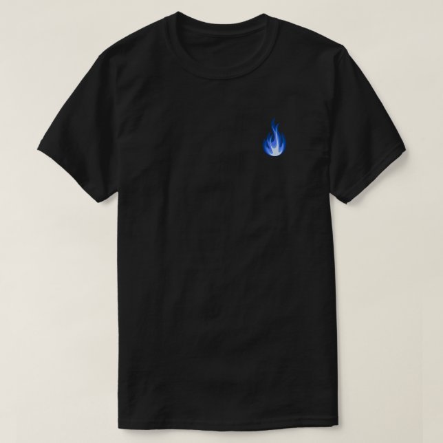 Camiseta Mantenha a Chama Azul Acesa (Frente do Design)