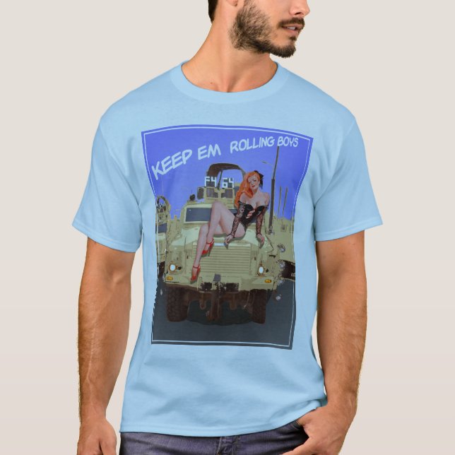 Camiseta Mantenha a cópia do rolamento do em (Frente)