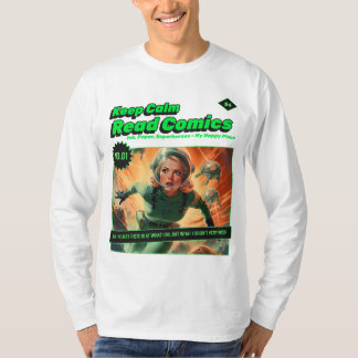 Camiseta Mantenha a Garota do Espaço Calma Retrorando a Fol