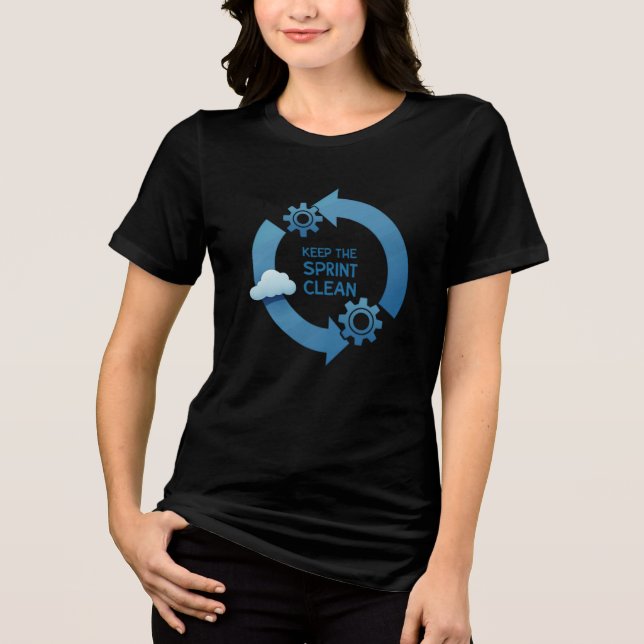 Camiseta Mantenha a limpeza do Sprint (Frente)