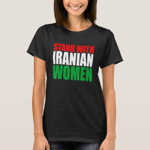 Camiseta Mantenha a mulher iraniana livre da vida das mulhe