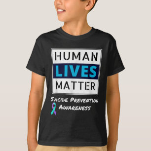 Camiseta Mantenha a prevenção suicida Conscientização da vi