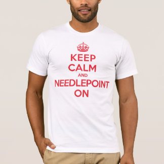 Camiseta Mantenha a tapeçaria calma